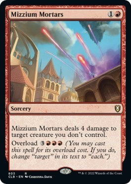 Mizzium Mortars (Commander Legends: Battle for Baldur's Gate) Light Play