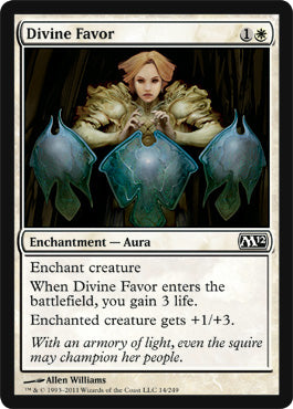 Divine Favor (Magic 2012 Core Set) Medium Play Foil