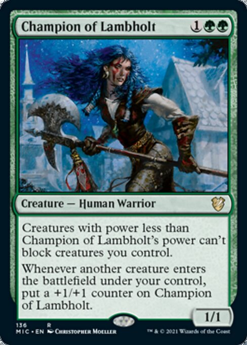 Champion of Lambholt (Commander 2021 Midnight Hunt) Near Mint