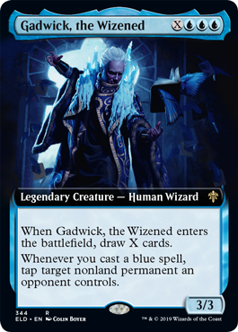 Gadwick the Wizened (Extended Art) (Throne of Eldraine) Near Mint