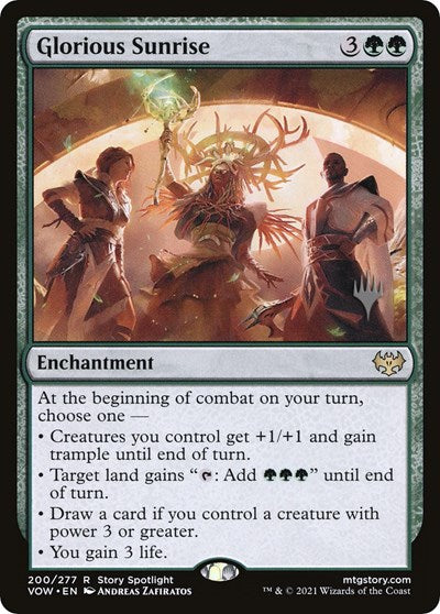 Glorious Sunrise (Promo Pack: Dominaria United) Near Mint