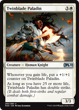 Twinblade Paladin (Magic 2020 Core Set) Near Mint