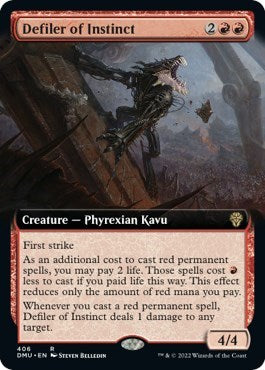 Defiler of Instinct (Extended Art) (Dominaria United) Near Mint Foil