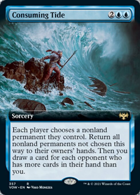 Consuming Tide (Extended Art) (Innistrad: Crimson Vow) Light Play Foil