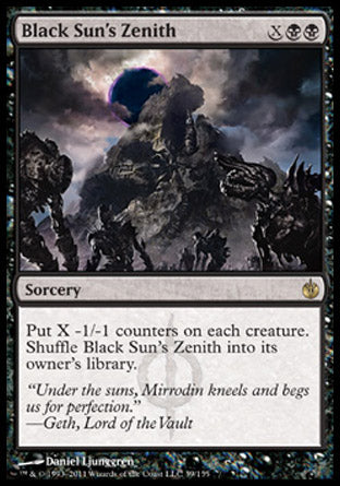 Black Sun's Zenith (Mirrodin Besieged) Medium Play Foil