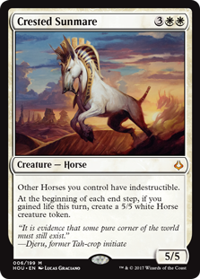 Crested Sunmare (Hour of Devastation) Near Mint Foil