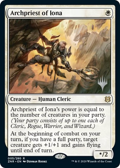 Archpriest of Iona (Promo Pack: Zendikar Rising) Light Play