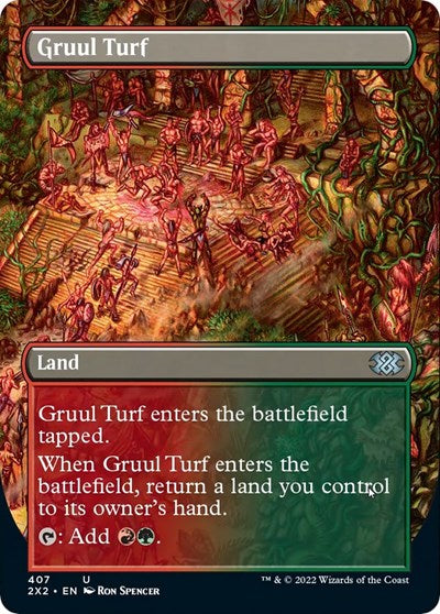 Gruul Turf (Borderless) (Double Masters 2022) Near Mint Foil