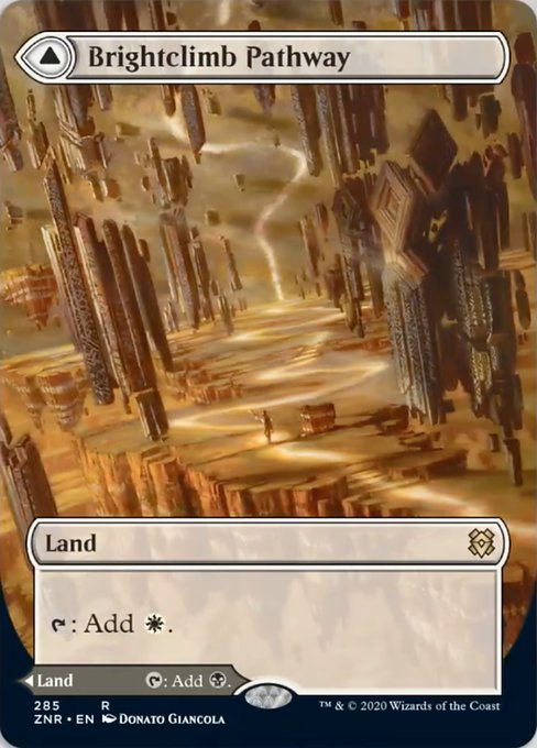 Brightclimb Pathway / Grimclimb Pathway (Borderless) (Zendikar Rising) Heavy Play