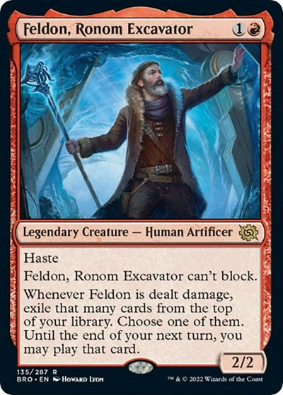 Feldon, Ronom Excavator (The Brothers' War) Near Mint Foil