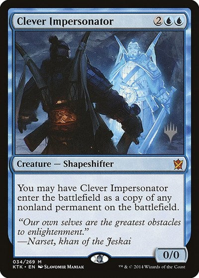 Clever Impersonator (Promo Pack: Theros Beyond Death) Near Mint Foil