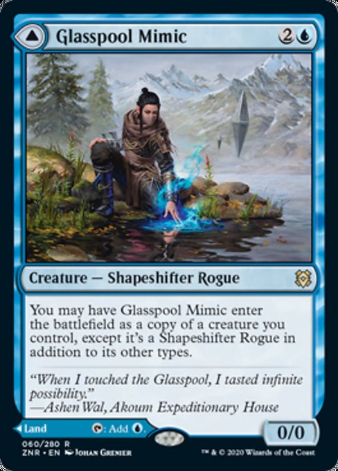 Glasspool Mimic / Glasspool Shore (Zendikar Rising) Medium Play