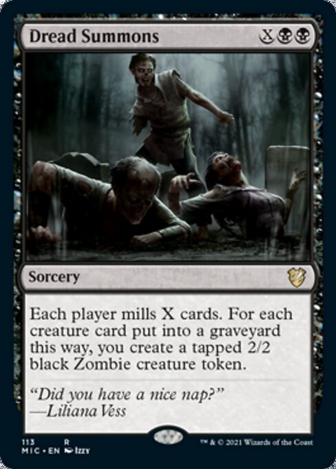 Dread Summons (Commander 2021 Midnight Hunt) Light Play