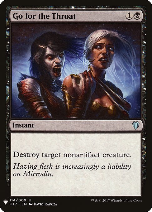 Go for the Throat (Mystery Booster) Light Play