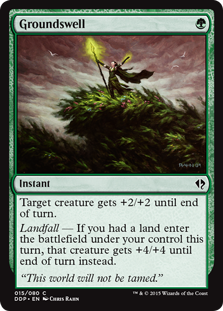 Groundswell (Duel Decks: Zendikar vs Eldrazi) Medium Play