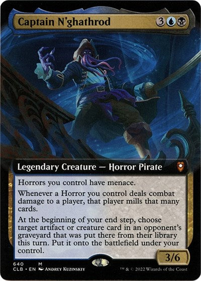 Captain N'ghathrod (Extended Art) (Commander Legends: Battle for Baldur's Gate) Near Mint