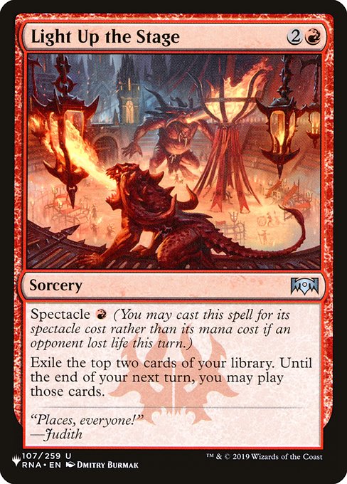 Light Up the Stage (The List) Near Mint