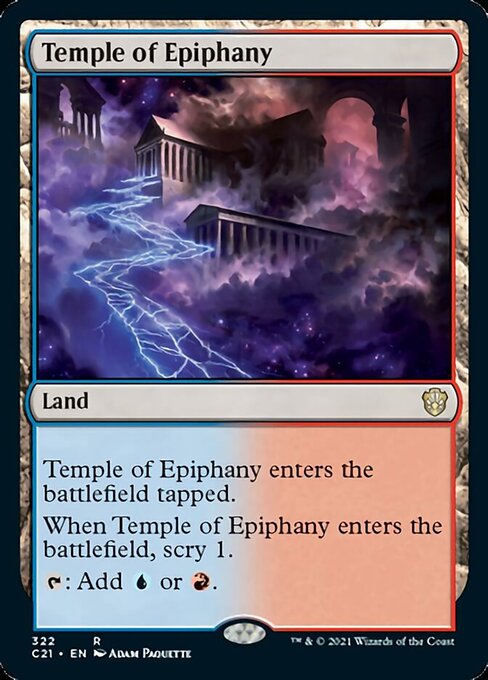 Temple of Epiphany (Commander 2021 Strixhaven) Near Mint