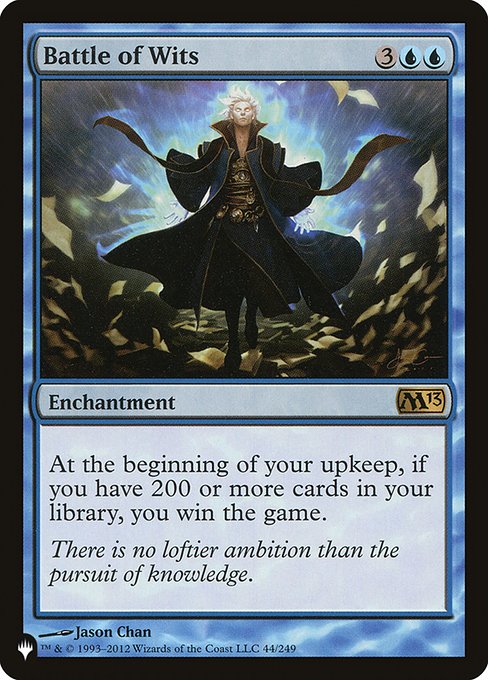 Battle of Wits (The List) Light Play