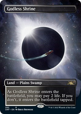 Godless Shrine (Borderless) (Unfinity) Near Mint Foil