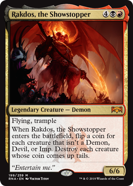 Rakdos, the Showstopper (Ravnica Allegiance) Medium Play