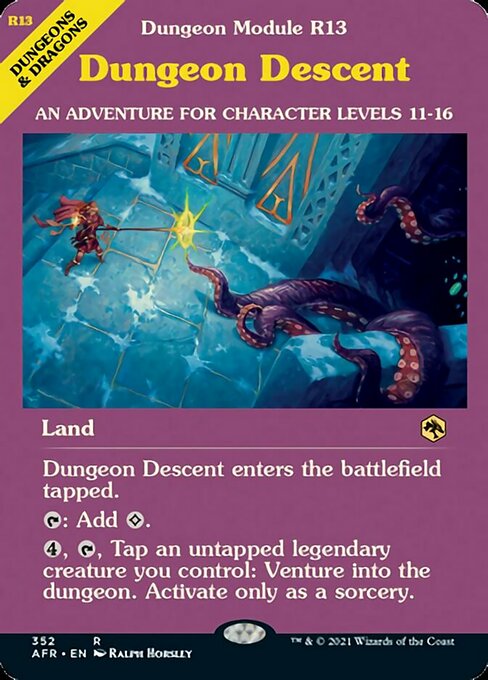 Dungeon Descent (Showcase) (Adventures in the Forgotten Realms) Near Mint Foil
