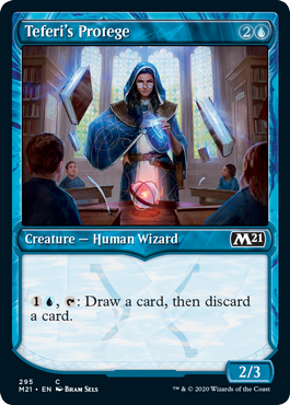ShowcaseTeferi's Protege (Magic 2021 Core Set) Medium Play