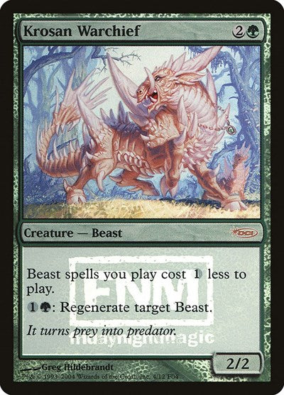 Krosan Warchief (Promos: FNM) Light Play Foil
