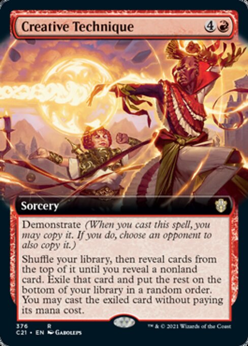 Creative Technique (Extended Art) (Commander 2021 Strixhaven) Light Play