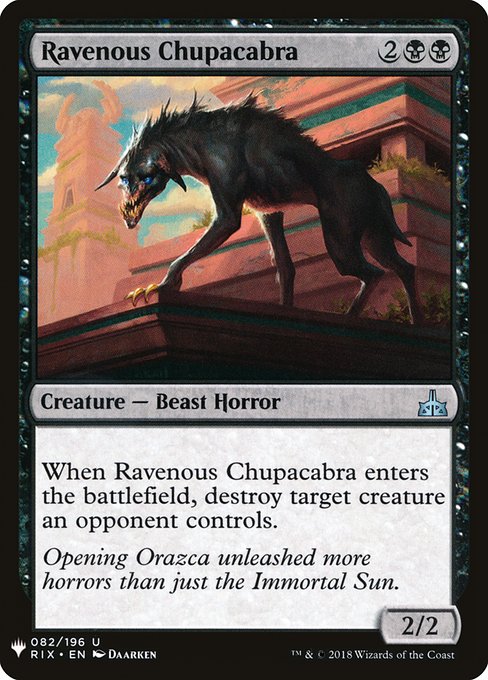 Ravenous Chupacabra (Mystery Booster) Light Play