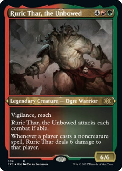 Ruric Thar, the Unbowed (Foil Etched) (Double Masters 2022) Near Mint Foil
