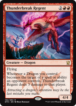 Thunderbreak Regent (Dragons of Tarkir) Light Play