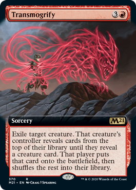 Transmogrify (Extended Art) (Magic 2021 Core Set) Near Mint