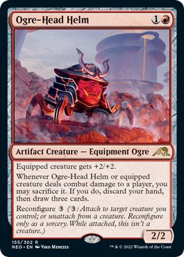 Ogre-Head Helm (Kamigawa: Neon Dynasty) Near Mint Foil
