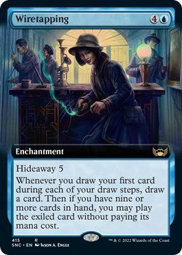 Wiretapping (Extended Art) (Streets of New Capenna) Light Play