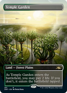 Temple Garden (Borderless) (Unfinity) Light Play Foil