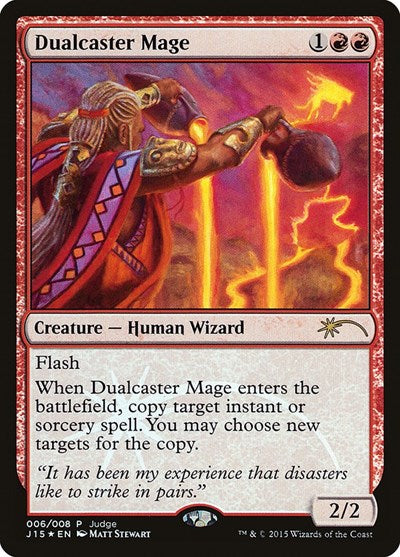 Dualcaster Mage (Promos: Judge) Light Play Foil