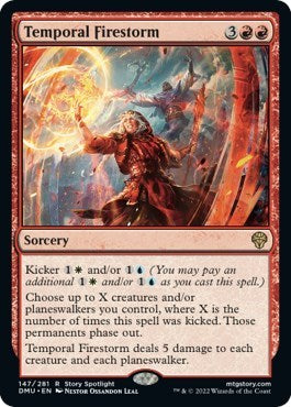 Temporal Firestorm (Dominaria United) Near Mint Foil