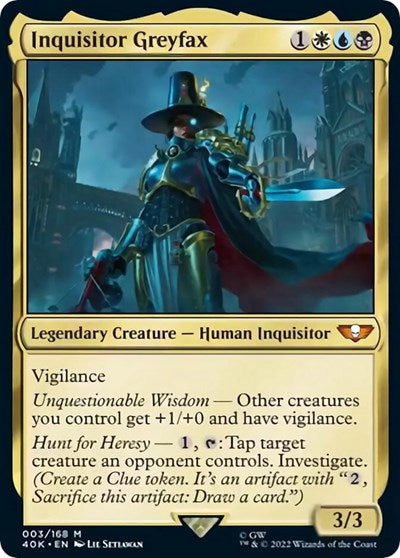 Inquisitor Greyfax (Surge Foil) (Universes Beyond: Warhammer 40K) Near Mint Foil
