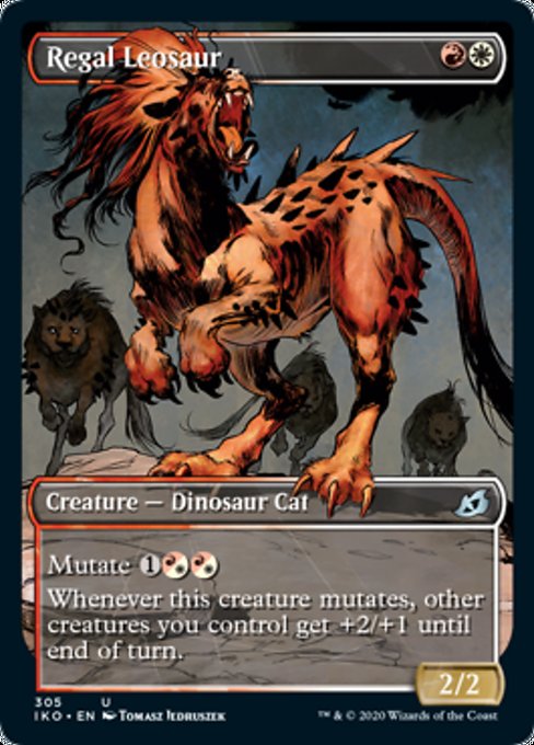 Showcase Regal Leosaur (Ikoria: Lair of Behemoths) Medium Play Foil