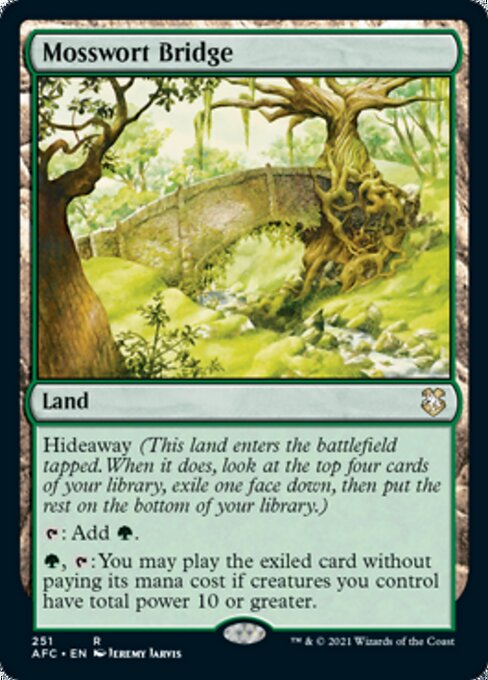 Mosswort Bridge (Commander 2021 Forgotten Realms) Light Play