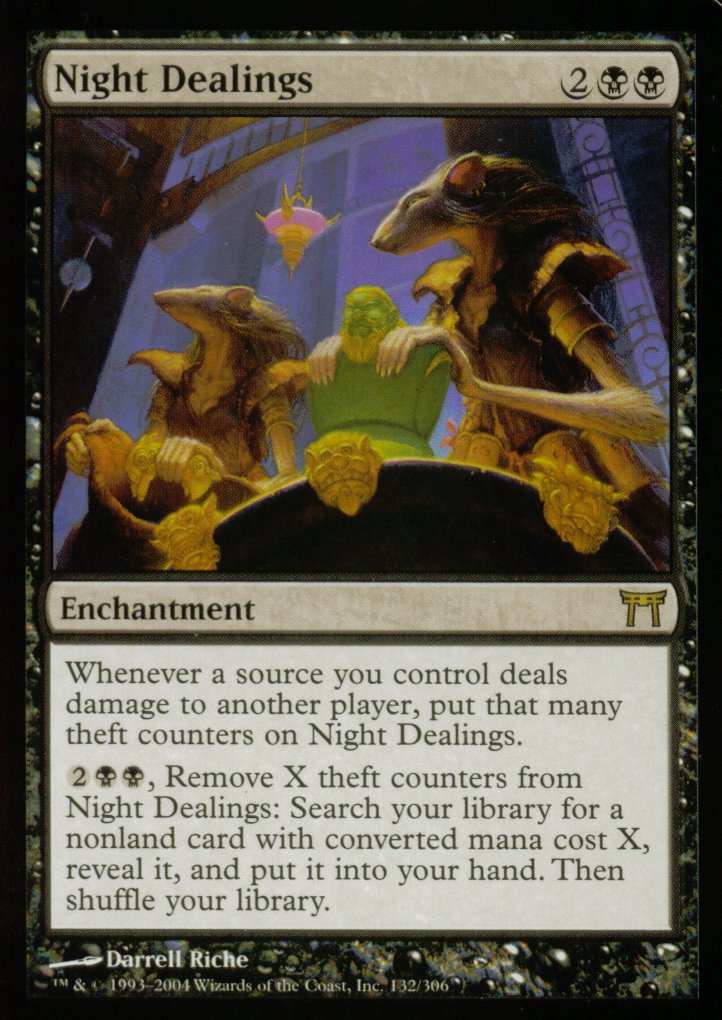 Night Dealings (Champions of Kamigawa) Light Play