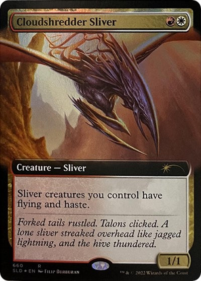 Cloudshredder Sliver (Extended Art) (Secret Lair) Light Play Foil