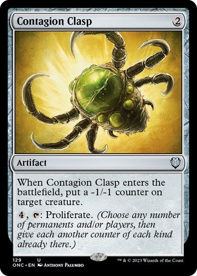 Contagion Clasp (Commander: Phyrexia: All Will Be One) Near Mint