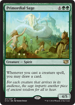 Primordial Sage (Commander 2014 Edition) Light Play