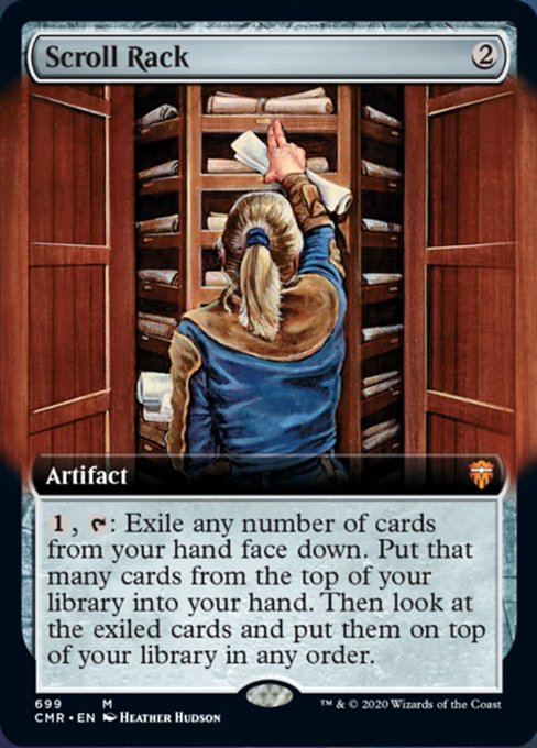 Scroll Rack (Extended Art) (Commander Legends) Light Play