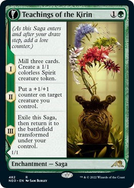 Teachings of the Kirin (Extended Art) (Kamigawa: Neon Dynasty) Medium Play
