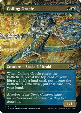 Coiling Oracle (Borderless) (Double Masters 2022) Near Mint Foil