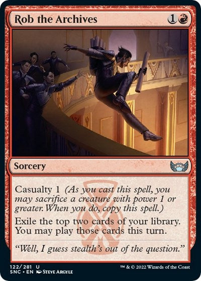 Rob the Archives (Streets of New Capenna) Near Mint Foil