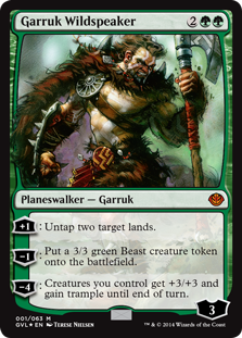 Garruk Wildspeaker (Duel Decks Anthology: Garruk vs Liliana) Light Play Foil